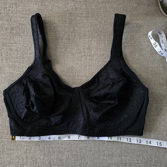 NWOT Madeline Kelly Black Wireless Bra for Women | No-Wire Comfort & Lift 38D - Picture 3 of 4